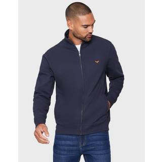 Threadbare Threadbare Navy Zip Through Fleece Sweatshirt