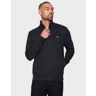 Threadbare Threadbare Black Zip Through Fleece Sweatshirt