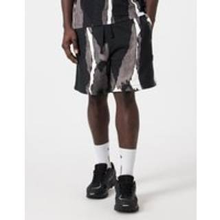HUGO Herren Sweatshorts schwarz gemustert