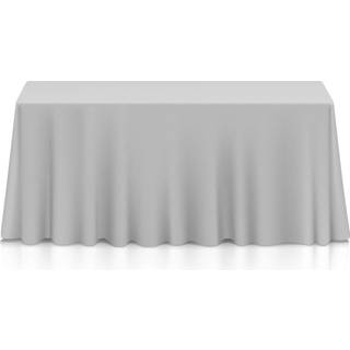 Lann's senget?j - 90 """" x 132 """" Premium duge til bryllup/banket/restaurant - rektangul?r polyester stof bord klud - s?lv