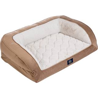 Serta ortopdisk quiltet hundeseng til kledyr - rkensand (stor)