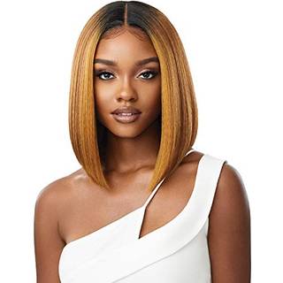 Oute Smeltet h?rlinje Synthetic HD Lace Front Wig - Isabella (2 m?rkebrun)