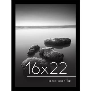 AmericanFlat 16x22 Billedramme med poleret plexiglass - Epic Collection - Gallery Wall Rammer med konstrueret tr? - bred fotoramme til v?gvisning