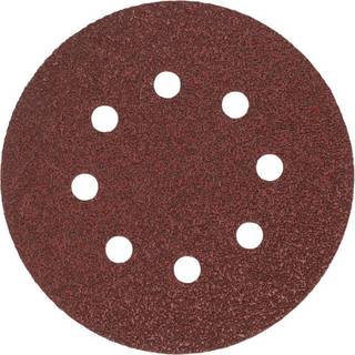 Sliberondel ø125mm m/8 huller K240, 50stk