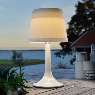 Assisi LED Bordlampe Solcelle, IP44 i Hvid - Konstsmide