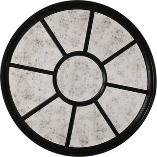 Vægspejl Home ESPRIT Sort Ældet overflade 100 x 5 x 100 cm