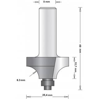 Hikoki 8 Mm Rounding Over Bit With Ba - 66754104