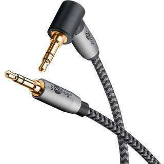 Goobay Vinklet 3,5mm MiniJack kabel | 2 meter | PRIS-MATCH