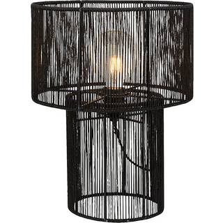 Soga bordlampe, sort, jute, højde 40 cm
