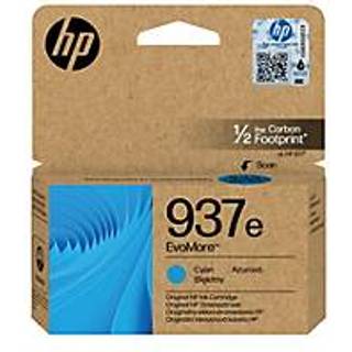 HP 937e / 4S6W6NE EvoMore Cyan Ink - Blækpatron Cyan