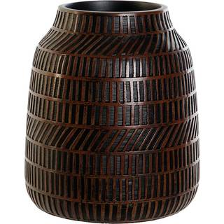 Vase Home ESPRIT Brun Sort Harpiks Kolonistil 19 x 19 x 21 cm