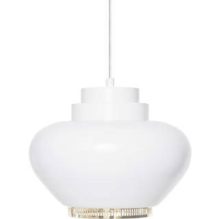 Artek A333 Turnip Pendel Fremstillet Af Fremstillet Af Stål / - Loftslamper Messing Hvid - 29101502