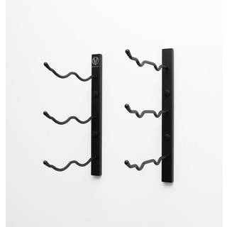 VINTAGEVIEW W SERIE VIN RACK 1-6 Bottle Wall Montered Wine Rack (Matte sort) Stilfuld moderne vinopbevaring med etiketspidser