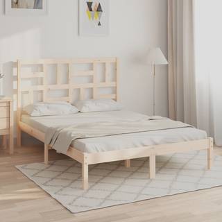 sengeramme 135x190 cm massivt træ