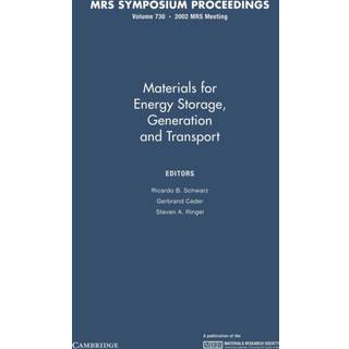 Materials for Energy Storage, Generation and Transport: Volume 730