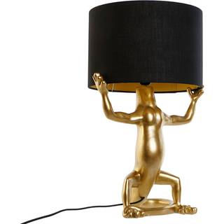 Bordlampe Home ESPRIT Sort Gylden Harpiks 50 W 220 V 31 x 28 x 50 cm (2 enheder)