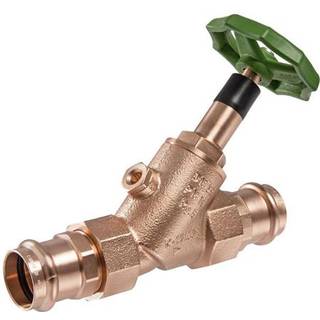 Kemper Fristrømsventil  v-press 54 mm rødgods