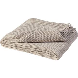 Scandi Living Moss sengetæppe 260x260 cm Beige