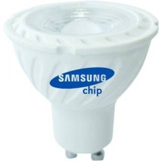 V-Tac 6W LED spot - Samsung LED chip, 230V, GU10 - Dæmpbar : Ikke dæmpbar, Kulør : Varm