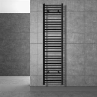 Badeværelsesradiator Sahara sidetilslutning, sort 40x180cm