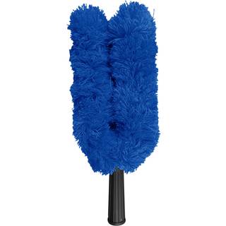 Afstøver V-mop bomuld/plast 30cm 2-grenet blå