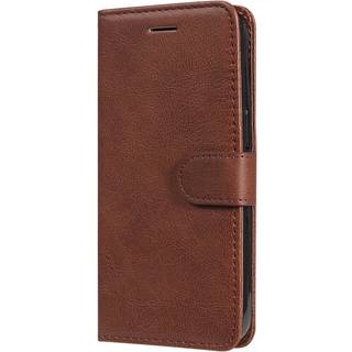 iPhone 15 Pro Max Læder Flip Cover m. Pung og Strop - Brun