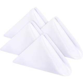 Utopia Home [24 Pack White] klud servietter 20x20 tommer 100% polyester middag servietter med h?mmed kanter vaskbare servietter ideel til fester