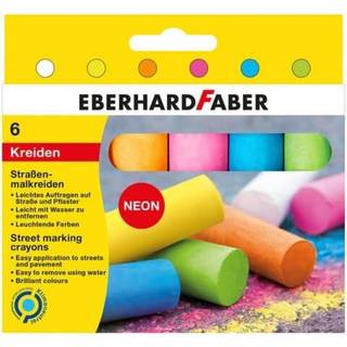 Straßenmalkreide Neon 6 Stück - Mehrfarbig