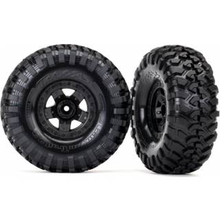 TRX8181 Tires & Wheels Canyon Trail/TRX-4 Black 2.2" (2)