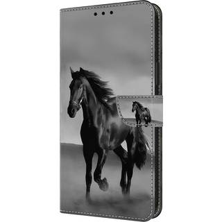 Samsung Galaxy A05s Læder Flip Cover m. Pung & Ståfunktion - Hest