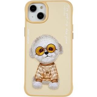 iPhone 14 Plus Plastik Hybrid Cover med motiv - Bamse Hund