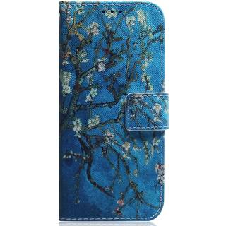 Samsung Galaxy A25 (5G) Læder Flip Cover m. Pung & Print - Blomstertræ