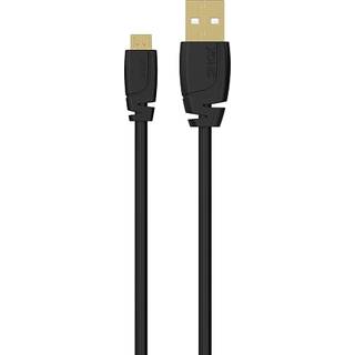 Sinox Micro-USB kabel 2 meter - sort (På lager i varehus)