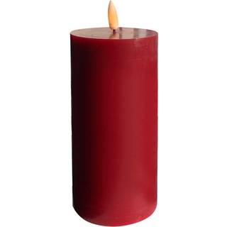 Conzept Electric LED bloklys 3D flamme H15 cm Rød