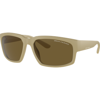 Armani Exchange AX4142SU 834873 61 Solbriller Mænd Brun - Matte Beige Brown - 61mm