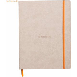 Rhodia Rhodiarama Softcover Notebook - 80 foret ark - 9 3/4 x 7 1/2 - Beige Cover 117505c