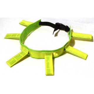 Reflekskrave med flakpar ALAC Jagtkrave Gul 35 cm