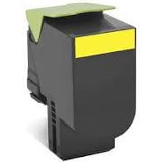 Lexmark 802SY / 80C2SY0 gul XL toner - Kompatibel