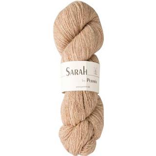 Permin Sarah 29 Kamel Indhold: 50% merinould, 50% shetlandsuld Vægt/længde: 50 g = ca. 270 meter Anbefalede pinde: 3 mm Strikkefasthed: 10 x 10 cm = 26 m x 38 p Vask: Maskinvask 30 ℃ / Tåler ikke tørretumbling.