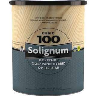 Solignum Cubic 100 dækkende træbeskyttelse 5 liter - kalkhvid (På lager i varehus)