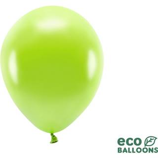 ECO balloner, 30 cm, Metallic green apple 10 stk