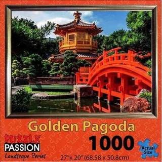 Golden Pagoda 1000 Piece Landscape Jigsaw Puzzle
