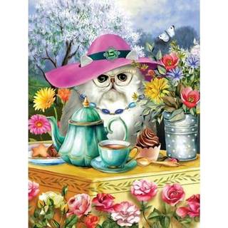 SunSout Inc - Eftermiddagste - 300 PC Jigsaw -puslespil af kunstner: Tom Wood - F?rdig st?rrelse 18 """" X 24 """" - MPN# 28966