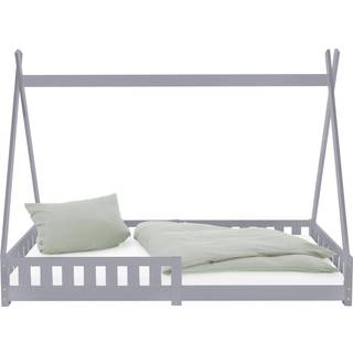 BedTipi grå faldsikring, fyrretræ 200x90 cm