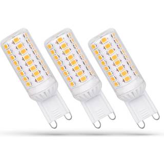 3-pak 4W LED pære - 230V, G9, dæmpbar - Dæmpbar : Dæmpbar, Kulør : Kold