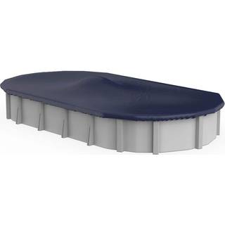 Winter Block Premium Winter Pool Cover til Ovelig oval pool 15 'x 21' ft. Overjordisk puljer vinterd?kning 8-?rs garanti inkluderer vinsj og kab