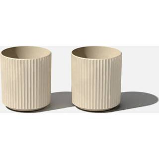 Veradek Demi Series Round Planter til Porch Patio Backyard | Holdbart plastbetalt materiale | Moderne d? Cor til høje planter blomster