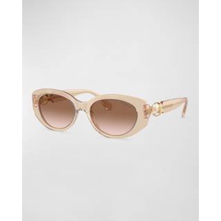 Swarovski SK6002 103413 53 Solbriller Kvinder Brun - Transparent Beige Brown - 53mm