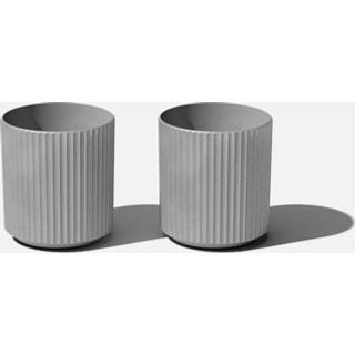 Veradek Demi Series Round Planter til Porch Patio Backyard | Holdbart plastbetalt materiale | Moderne d? Cor til h?je planter blomster