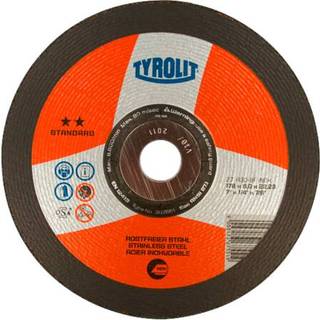 Skrubskive Standard 27X ø178×6 A30R-BFinox